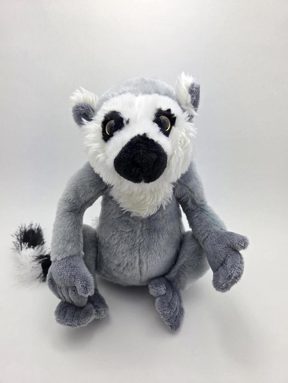 Adorable Vintage Webkinz Ringtailed Lemur with No Tag, Ganz Plush (9 inch)